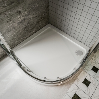 Prestige KT35 Quadrant Shower Tray 1000mm x 1000mm - Stone Resin