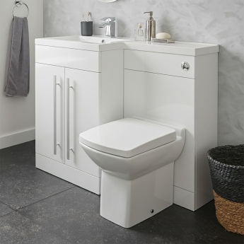 Prestige Matrix 1100mm 2-Door Toilet and Basin Combination Unit | Product Image