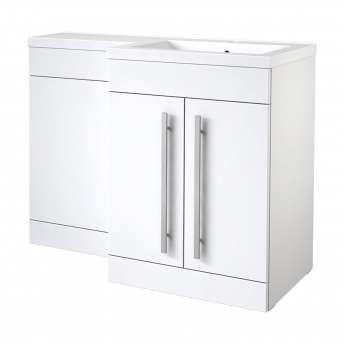 Prestige Matrix 1100mm 2-Door Toilet and Basin Combination Unit