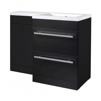 Prestige Matrix 1100mm 2-Drawer Toilet and Basin Combination Unit