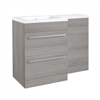 Prestige Matrix 1100mm 2-Drawer Toilet and Basin Combination Unit