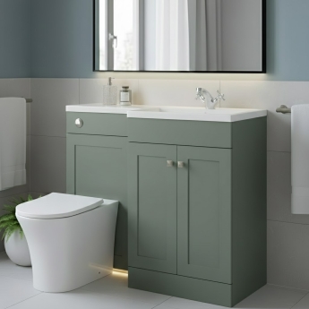 Prestige Merit 1100mm 2-Door Toilet and Basin Combination Unit | Product Image