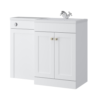 Prestige Merit 1100mm 2-Door Toilet and Basin Combination Unit | Product Image