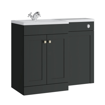Prestige Merit 1100mm 2-Door Toilet and Basin Combination Unit | Product Image