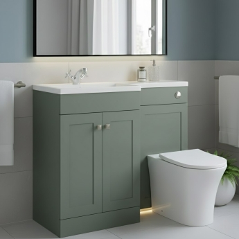 Prestige Merit 1100mm 2-Door Toilet and Basin Combination Unit | Product Image