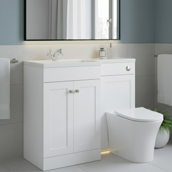 Prestige Merit 1100mm 2-Door Toilet and Basin Combination Unit | Product Image