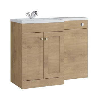 Prestige Merit 1100mm 2-Door Toilet and Basin Combination Unit | Product Image