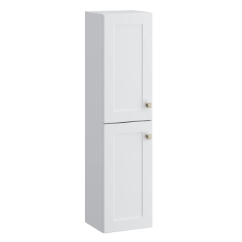 Prestige Merit 300mm Wall Hung 2-Door Tall Storage Unit | Product Image