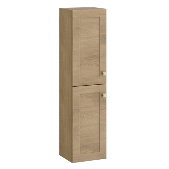 Prestige Merit 300mm Wall Hung 2-Door Tall Storage Unit | Product Image