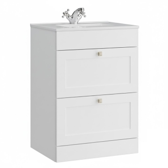 Prestige Merit 600mm 2-Drawer Floor Standing Vanity Unit | Product Image