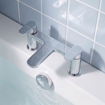 Prestige Mirage Bath Filler Tap Pillar Mounted - Chrome | Product Image