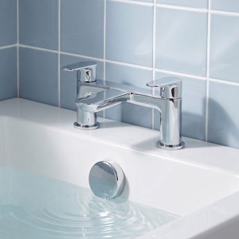 Prestige Mirage Bath Filler Tap Pillar Mounted - Chrome | Product Image