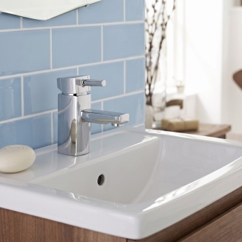 Prestige Mode Mini Mono Basin Mixer Tap with Click Waste - Chrome | Product Image