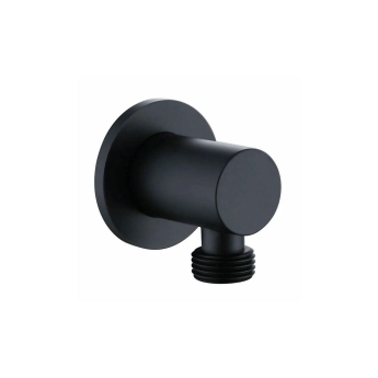 Prestige Nero Round Option 3 Thermostatic Concealed Shower Valve with Adjustable Slide Rail Kit - Matt Black | Product Image