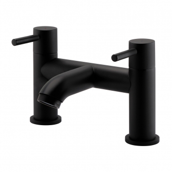 Prestige Nero Round Bath Filler Tap - Matt Black