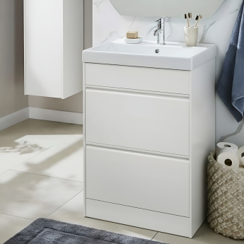 Prestige Note 600mm 2-Drawer Floor Standing Vanity Unit | Product Image