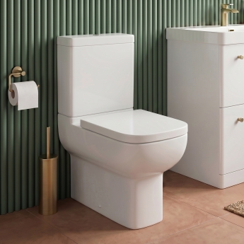 Prestige Options 600 Rimless Fully Back to Wall Close Coupled Toilet (inc Soft Close Seat) | Product Image