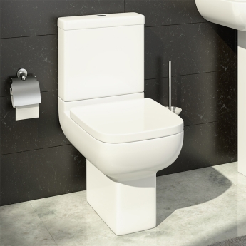 Prestige Options 600 Rimless Open Back Close Coupled Toilet (inc Soft Close Seat) | Product Image