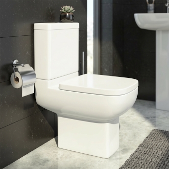 Prestige Options 600 Rimless Open Back Close Coupled Toilet (inc Soft Close Seat) | Product Image