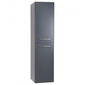 Prestige Options Wall Mounted Tall Storage Unit 350mm Wide Cool Grey | Product Image