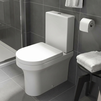 Prestige Ozone Round Rimless Fully Back to Wall Close Coupled Toilet (inc Lightweight Soft Close Seat) | Product Image