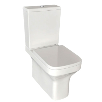 Prestige Ozone Square Rimless Fully Back to Wall Close Coupled Toilet (inc Lightweight Soft Close Seat) | Product Image
