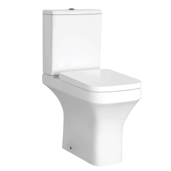 Prestige Ozone Square Rimless Comfort Height Close Coupled Toilet (inc Lightweight Soft Close Seat) | Product Image
