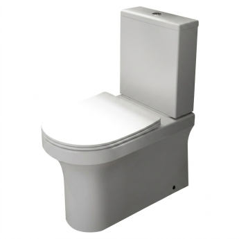 Prestige Ozone Round Rimless Fully Back to Wall Close Coupled Toilet (inc Soft Close Seat) | Product Image