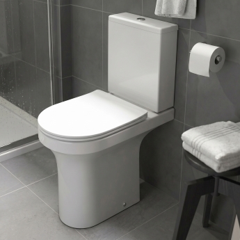 Prestige Ozone Round Rimless Comfort Height Close Coupled Toilet (inc Soft Close Seat) | Product Image