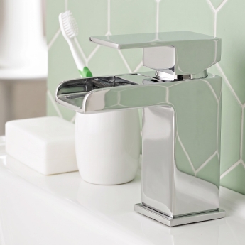 Prestige Phase Mini Mono Basin Mixer Tap with Click Waste Chrome | Product Image