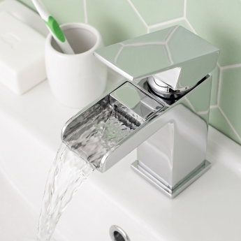 Prestige Phase Mini Mono Basin Mixer Tap with Click Waste Chrome | Product Image