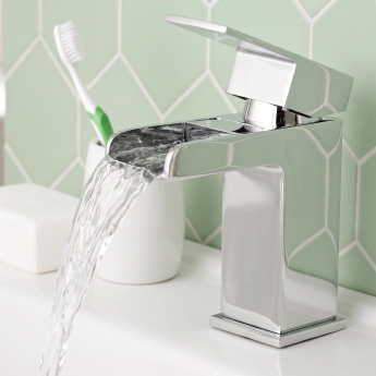 Prestige Phase Mini Mono Basin Mixer Tap with Click Waste Chrome | Product Image