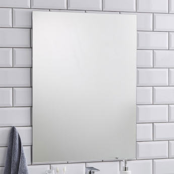 Prestige Piazza Rectangular Bathroom Mirror 800mm H x 600mm W