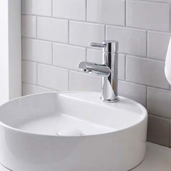 Prestige Plan Mono Basin Mixer Tap with Click Waste - Chrome | Product Image