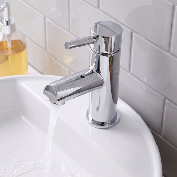 Prestige Plan Mono Basin Mixer Tap with Click Waste - Chrome | Product Image