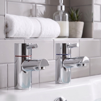 Prestige Plan Bath Taps Pair Chrome | Product Image