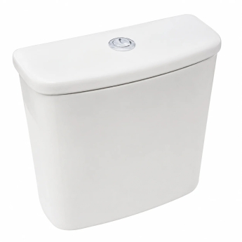Prestige Primo Round Rimless Open Back Close Coupled Toilet (inc Soft Close Seat) | Product Image