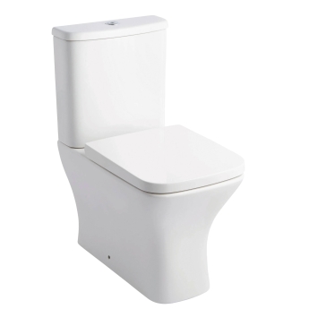 Prestige Primo Square Rimless Fully Back to Wall Close Coupled Toilet (inc Soft Close Seat) | Product Image