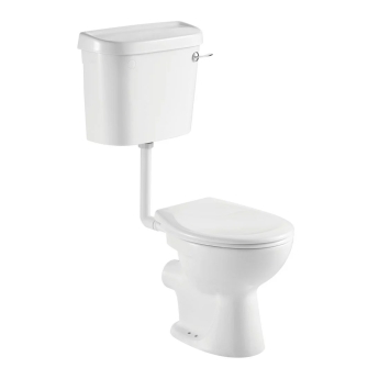 Prestige Proton Low Level Toilet with Lever Cistern (inc Soft Close Seat) | Product Image