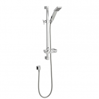 Prestige Pure Option 6 Thermostatic Concealed Shower Valve with Adjustable Slide Rail Kit and Fixed Head - Chrome