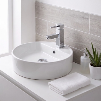 Prestige Pure Mono Basin Mixer Tap with Click Waste - Chrome | Product Image