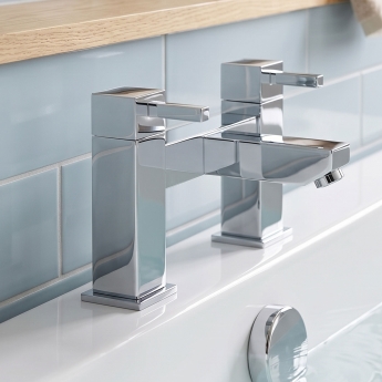 Prestige Pure Bath Filler Tap Pillar Mounted - Chrome | Product Image