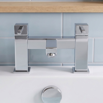 Prestige Pure Bath Filler Tap Pillar Mounted - Chrome | Product Image