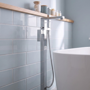 Prestige Pure Mono Bath Shower Mixer Tap Freestanding - Chrome | Product Image