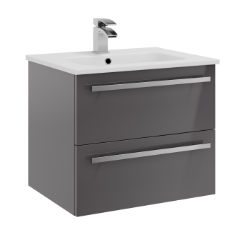 Prestige Purity 600mm 2-Drawer Wall Hung Vanity Unit | Product Image