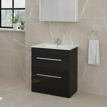 Prestige Purity 600mm 2-Drawer Floor Standing Vanity Unit | Product Image