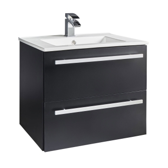 Prestige Purity 600mm 2-Drawer Wall Hung Vanity Unit | Product Image