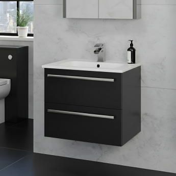 Prestige Purity 600mm 2-Drawer Wall Hung Vanity Unit | Product Image