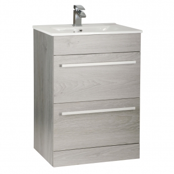 Prestige Purity 600mm 2-Drawer Floor Standing Vanity Unit