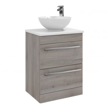 Prestige Purity 600mm 2-Drawer Floor Standing Countertop Vanity Unit